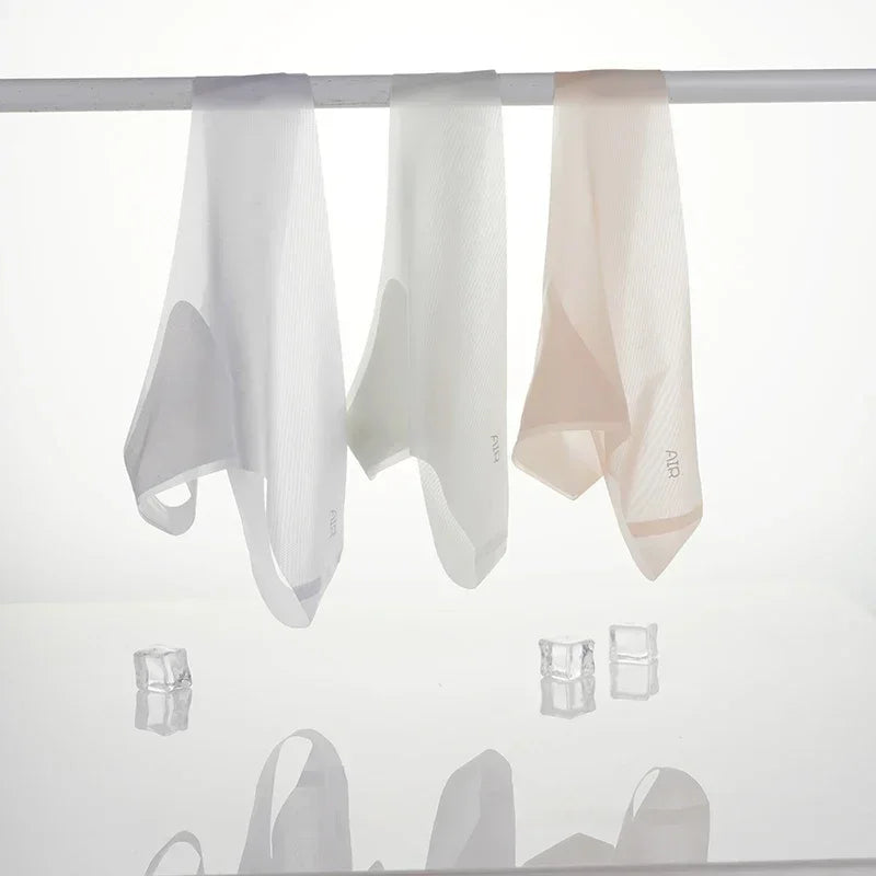 Transparent Thong Panties Women Ultra-thin Sense Sexy Female Seamless Low-waist Solid Color G-string Quick Drying Underwear amag