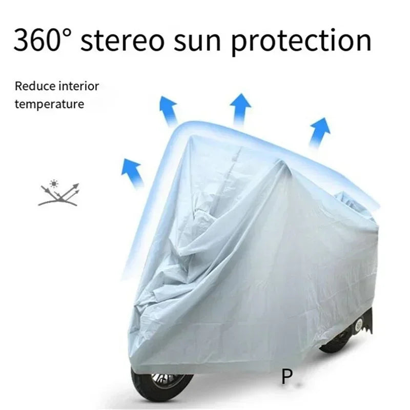 Motorcycle Outdoor Indoor Protective Cover Waterproof Bike Scooter Outdoor Rain Dust UV Proof Sun Protection Case Motorbike amag