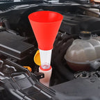 Universal Car Engine Oil Funnel Set Precision Clamp Leak-Proof PVC Versatile Tool for Hassle-Free Auto Filling Maintenance amagi
