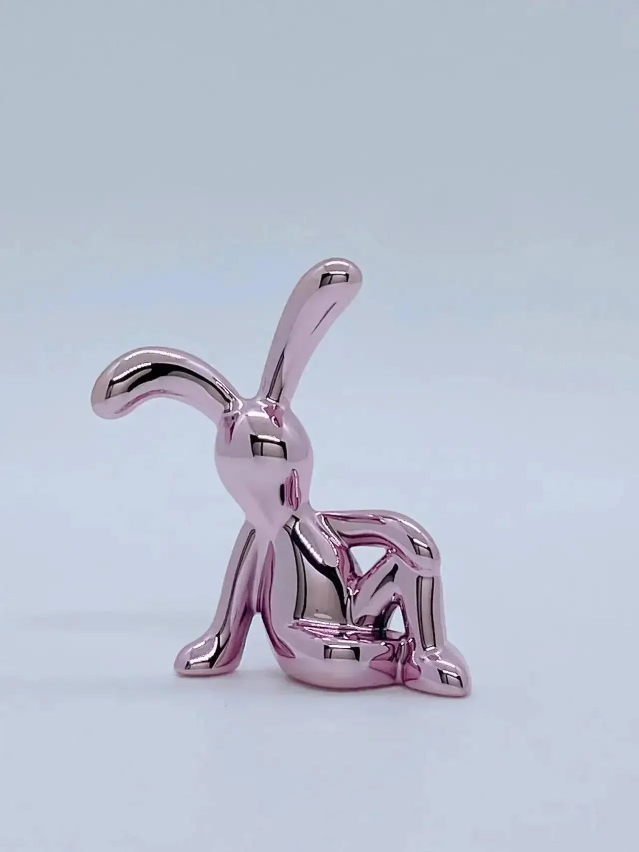 Rabbit Figurine Long-Eared Rabbit Statue Home Office Desktop Decoration Car Central Control Easter Bunny Art Ornaments Amagi