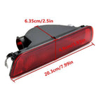 Car Red Lens Rear Bumper Fog Light Tail Lamp Fit For Nissan Qashqai 2007-2013 Car Brake Reflector Lights Car Accessories