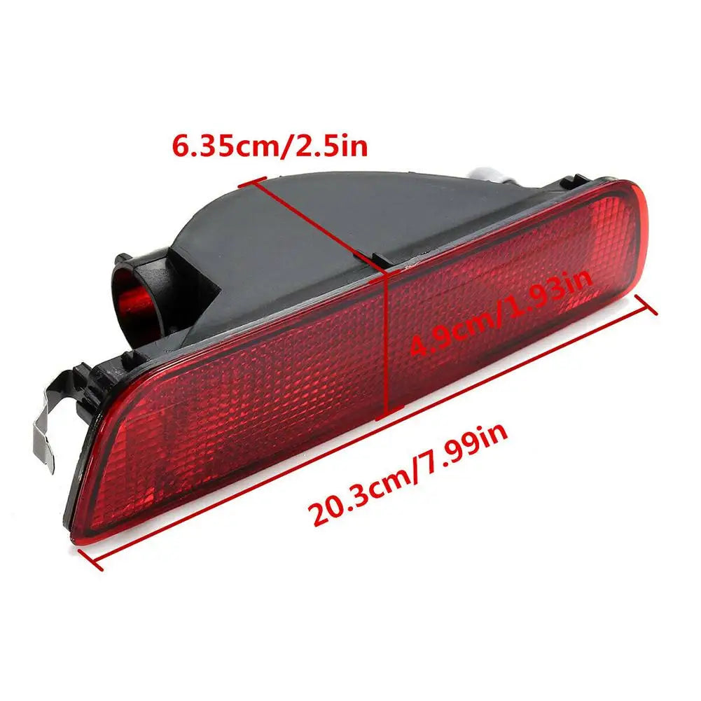 Car Red Lens Rear Bumper Fog Light Tail Lamp Fit For Nissan Qashqai 2007-2013 Car Brake Reflector Lights Car Accessories
