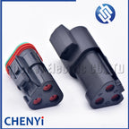 3 Pin Black DT series Connector Waterproof Plug Socket DT06-3S DT04-3P DT06-3S-E005 DT04-3P-E005 For Engineering Vehicle Deutsch