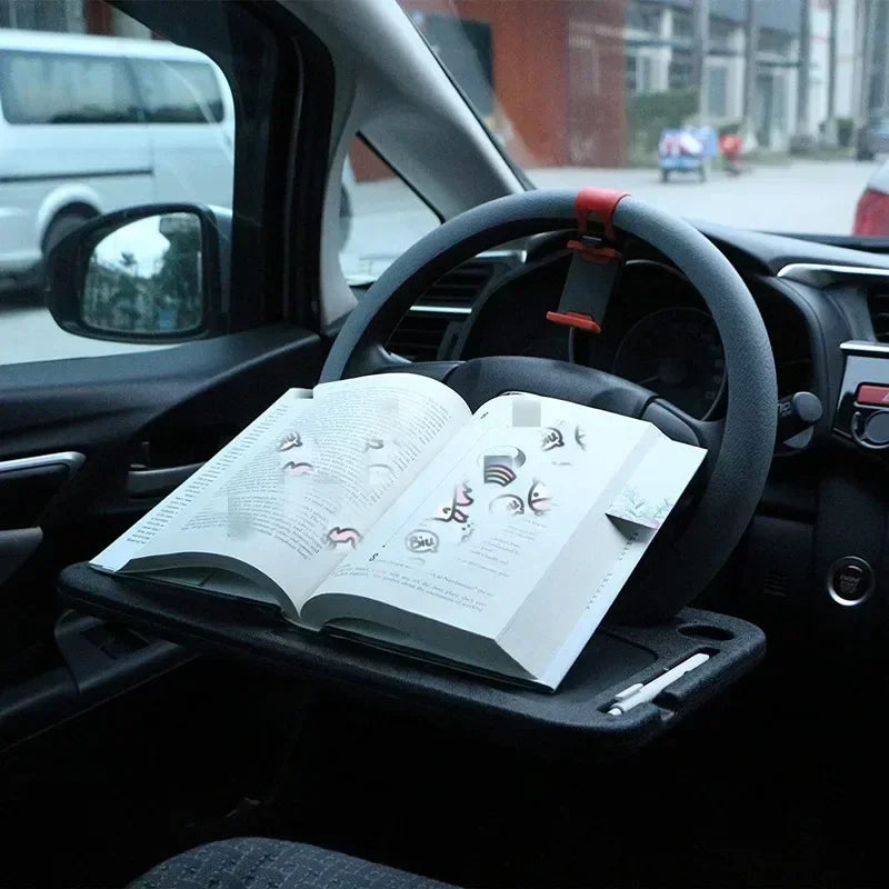 Portable Car Laptop Computer Desk Mount Stand Eat Work Car Steering Wheel Dining Table BracketDrink Food Coffee Tray Board Amagi