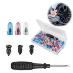 Rubber Nail For Tires, Motorcycle Puncture Repair Kit With Screwdriver Vacuum Tire Rubber Nails Tire Repair Tools Amagi