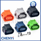 3 Pin Car Air Conditioner Pressure Switch Connector Knock Sensor Crankshaft camshaft position sensor plug 8K0973703 8K0 973 703