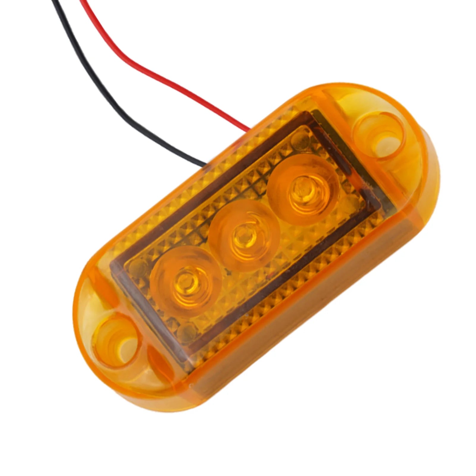 1PC LED Clearance Light Side Marker Truck Trailer Lorry Lamp Red White 12V 24V Oval Front Rear Clearance Indicator Lamp Car Part