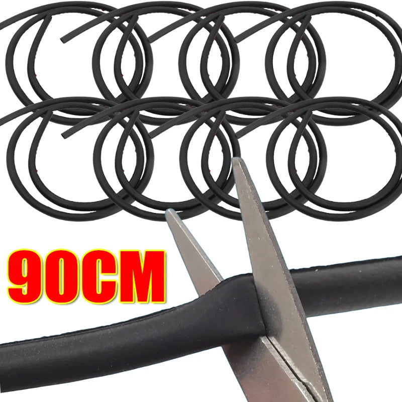 90CM Waterproof Car Universal Charging Port Cover Seal Ring Dustproof Automobile Fuel Tank Cap Sealing Strip Accessories