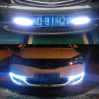 Car Led Daytime Running Light Flexible 6LED White Waterproof Driving Fog Bulbs Turn Signal Lamp Auto Styling Headlight 12V Amagi