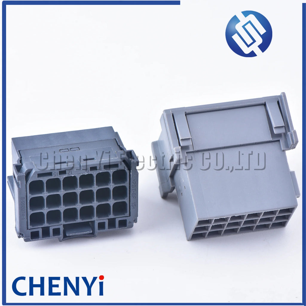 Grey 18 Pin male female Connector Automotive  Plug Unsealed Electric Harness Socket 8-968974-1 1-967629-1 With Terminals