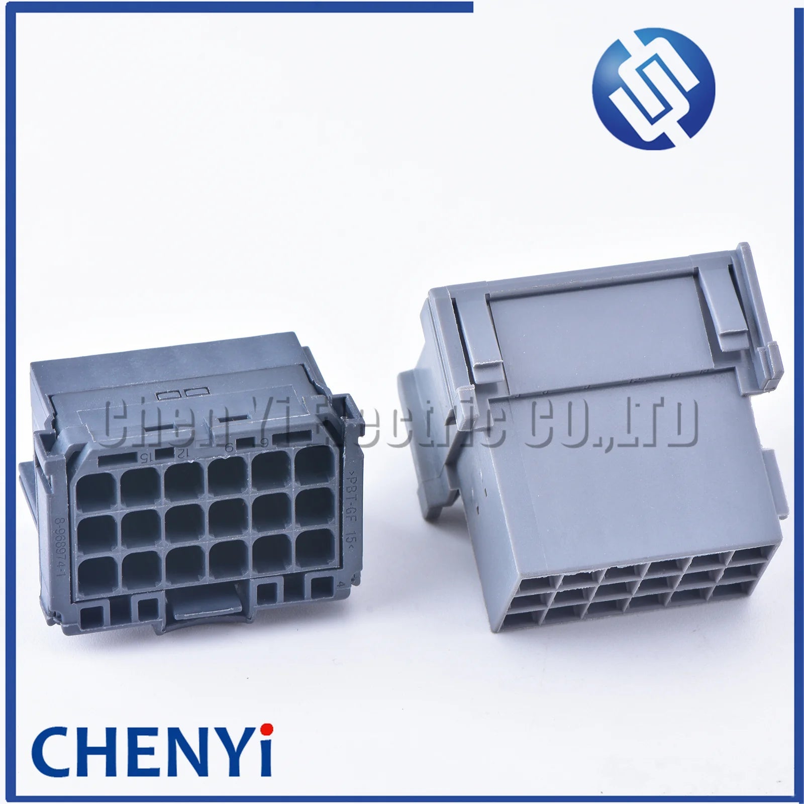 Grey 18 Pin male female Connector Automotive  Plug Unsealed Electric Harness Socket 8-968974-1 1-967629-1 With Terminals