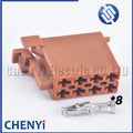 8 Pin Car radio multimedia CD player Connector Wire harness Plug 357035447A 357035447 963121-1 963120-1 828649-1 828647-1