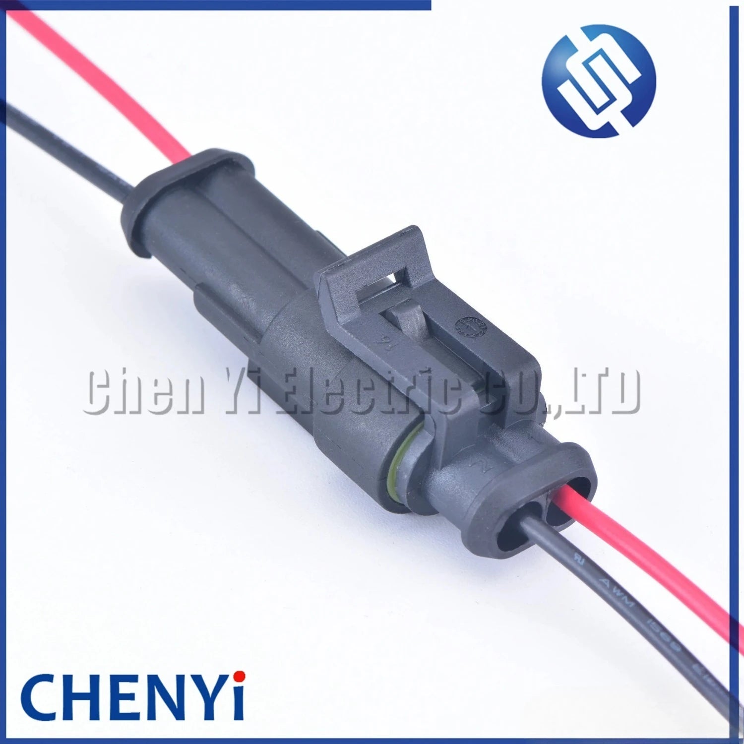 2 Pin Atuo Waterproof Electrical Automotive Connector Plug For car 282104-1 282080-1 with 15cm 18AWG wire