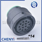 14 Pin Male or Female waterproof connector HDP series socket plug HDP26-18-14SN HDP24-18-14PN HDP26-18-14SE For Deutsch