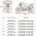 Motorcycle Cover Waterproof All Season Dustproof UV Protective Outdoor Indoor Scooter 210D 420D Wear-resistant Fabric Amagi