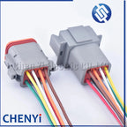 8 Pin Auto Waterproof Connector DT06-8S DT04-8P Automotive Electrical Wire Harness pigtail Plug For Deutsch DT series