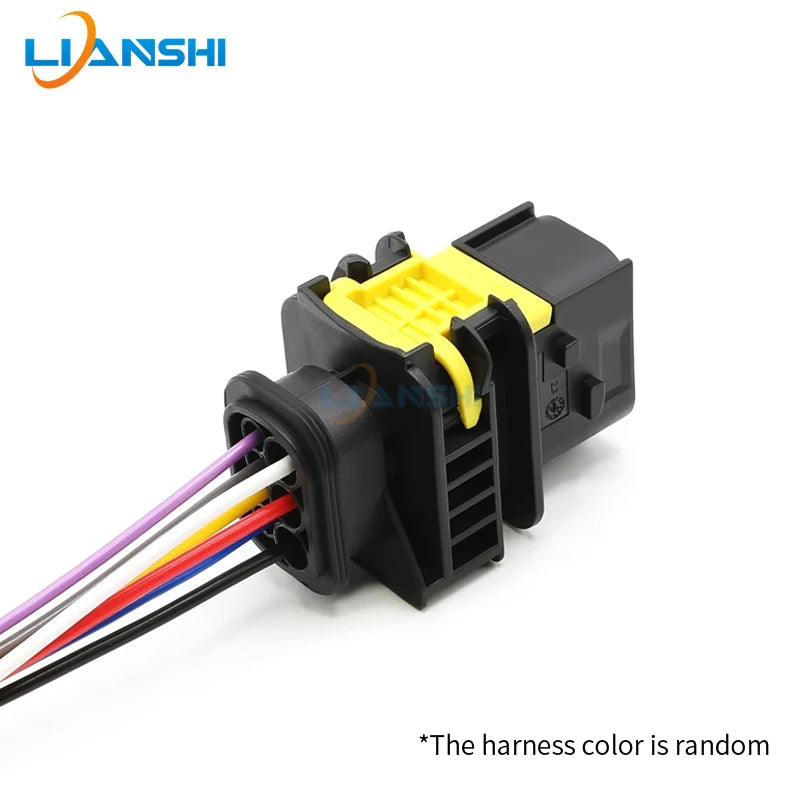 7-hole new energy vehicle waterproof connector harness plug 1-1418480 plastic case 1703648-1