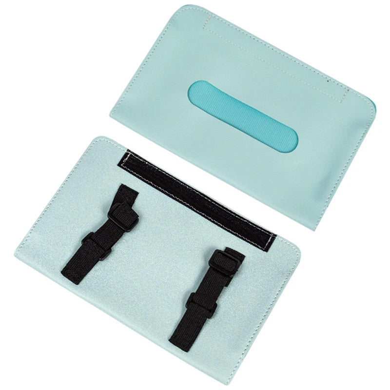 Car Tissue Box PU Leather Car Sun Visor Hanging Tissue Box Holder Auto Interior Storage Organizer Napkin Holder Accessories New