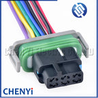 12 Pin female automotive waterproof Miniature connector motorcycle tachometer Wire harness plug DJ7127A-0.8-21 For Harley