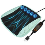 Cooling Car Seat Cushion with Adjustable Fan Breathable 3D Honeycomb Design All-Season Ventilated Auto Seat with Leather Surface