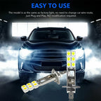Upgrade 2PC NEW H1 6000K Super White 55W LED Headlight Bulbs Kit Fog Driving Light Voiture Wholesale Quick Delivery CSV Amagi