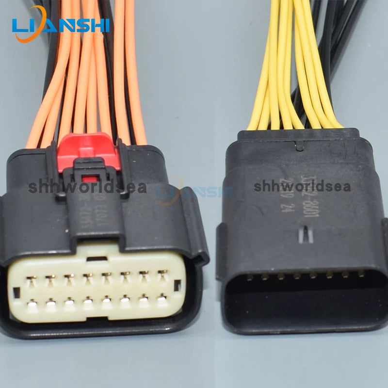 For Ford Fiesta Focus Mondeo Sharp headlamp plug male busbar connector 33482-1601 33472-1606