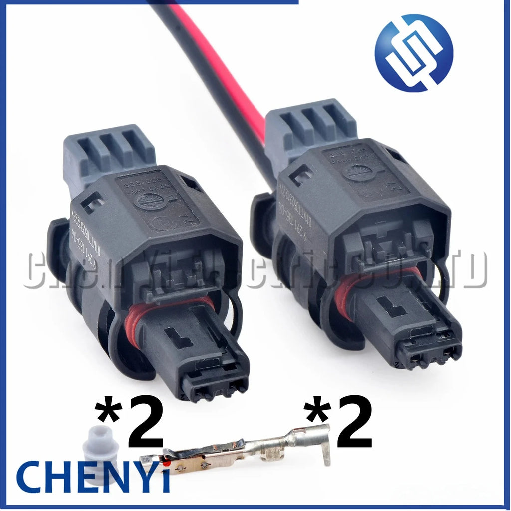 2 Pin Car Engine High Pressure Oil Pump connector Fuel Injector harness plug 9291135-04 806-026 12518638006 9291135-03