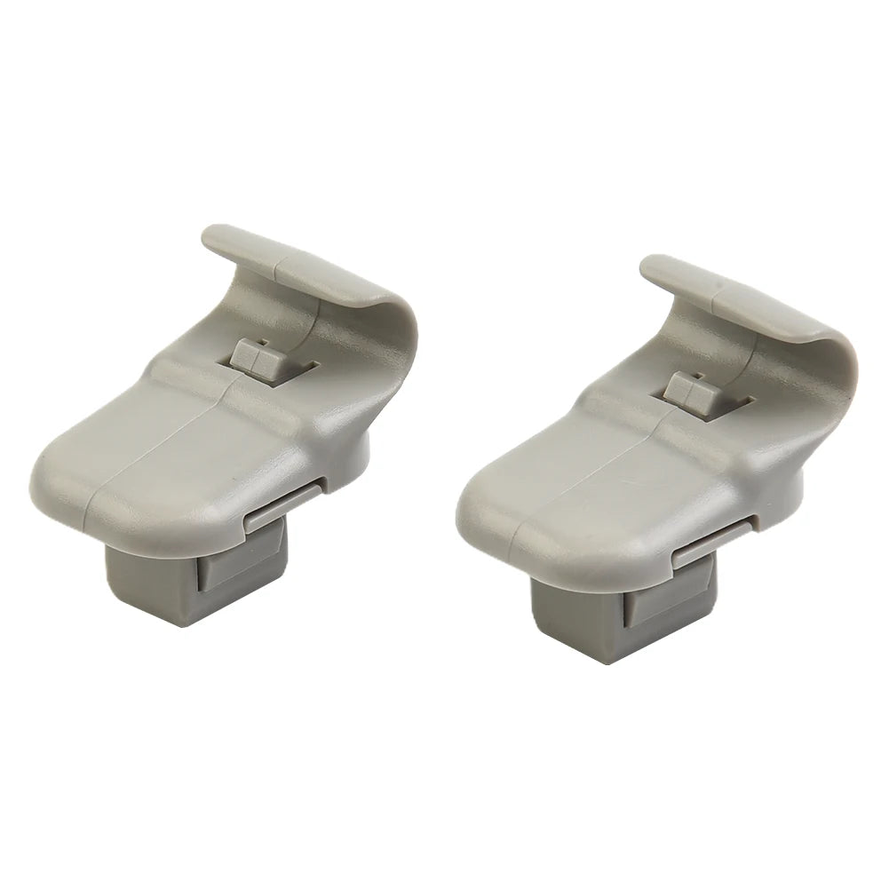 2 Pcs Car Grey Sun Visor Clip For Mazda 3 5 6 CX 7 CX 9 RX 8 MPV Car Sun Visor Clip Gray Interior Hanger Hook Clip Bracket