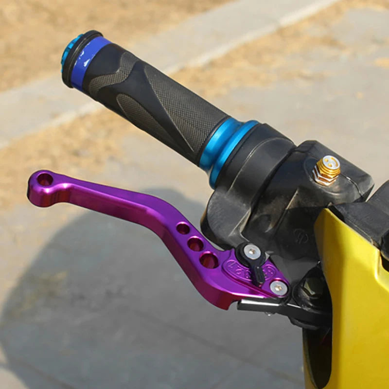 1Pair Motorcycle Brake Handle Motorbike Modification CNC Clutch Drum Brake Lever Handle Adjustable Modification Handlebar Set