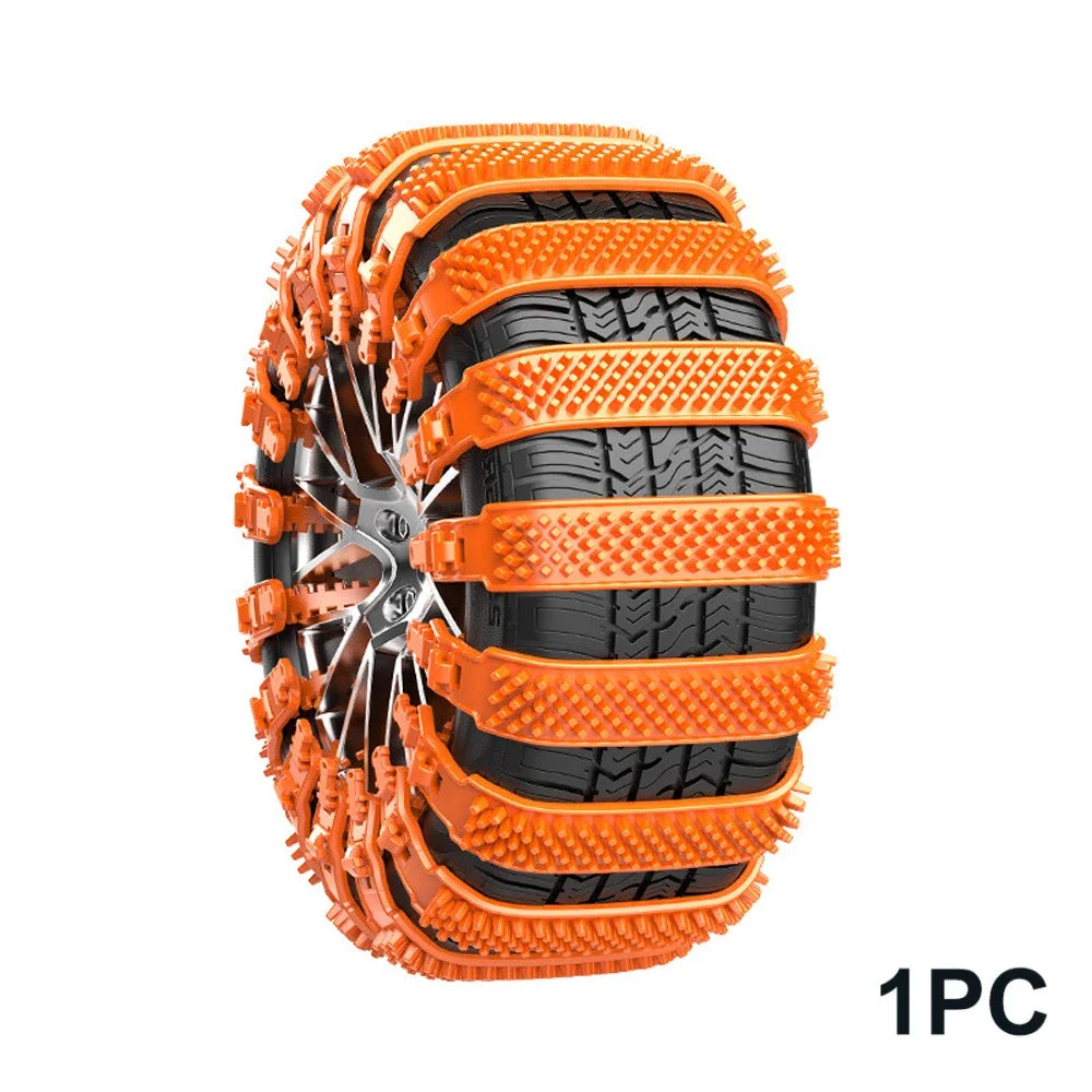 Snow Chain Tyre Chain 10/1PCS Urethane Set Wheel Ties Belts Car Tires Chains Winter Anti-Slip Chain Anti Skid Snow Emergency New