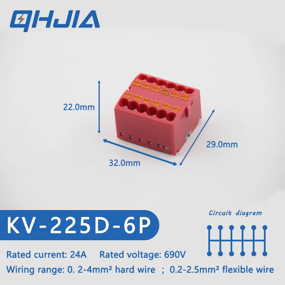 Fast Wiring Mini Rail-Type Quick Junction Box | 1-In-Multi-Out Plug-in Terminal Wire Connector for Easy Electrical Connection