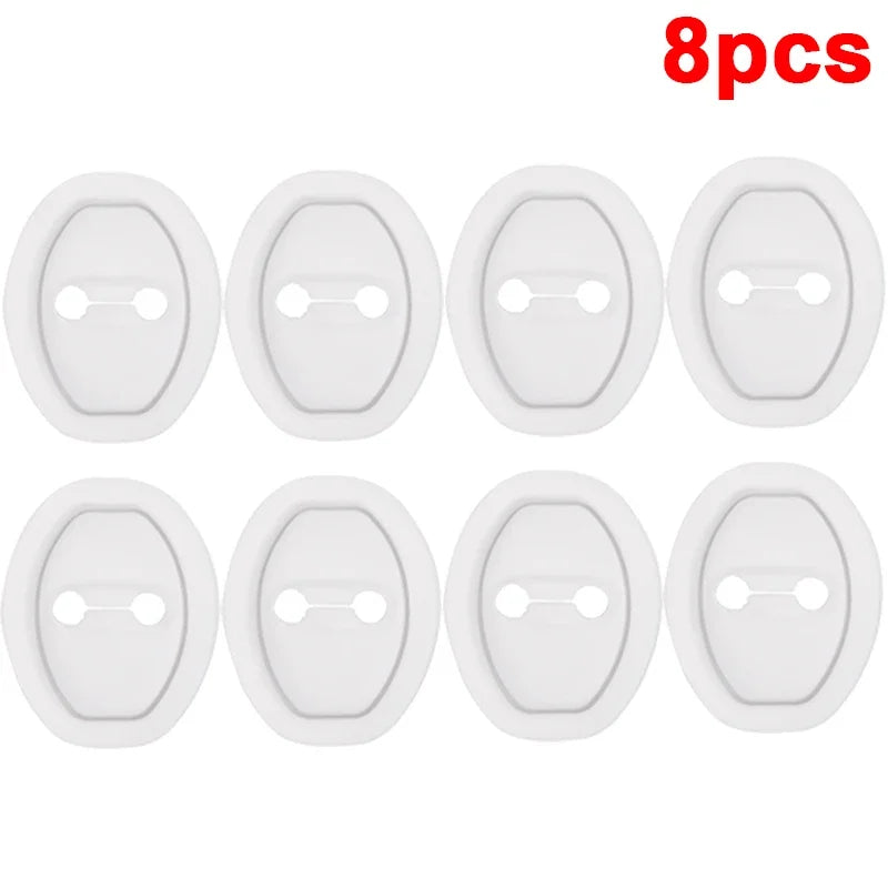 Universal Car Door Closing Shockproof Silicone Cushion Mute Shock Absorber Protective Covers Car Door Latch Accessories 8/1pcs