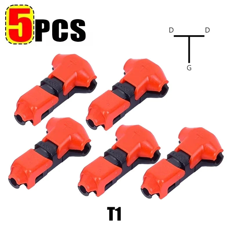 T-Tap Wire Connectors – I & T Type 2-Pin Splice Connector 12V 24V DC 300V AC 18-22AWG