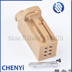 6 Pin Automotive Door Reversing Rear Cover Plug Connector Car Tire Pressure Alarm Plug 1-1534121-5 1534121-2 1534121-3 1534121-1