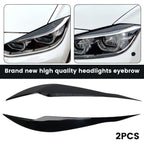 2Pcs F30 Headlight Cover Eyelid Gloss Black Eyebrow For BMW F30 Saloon 2012 to 2018 ABS Plastic Headlight Eyebrow