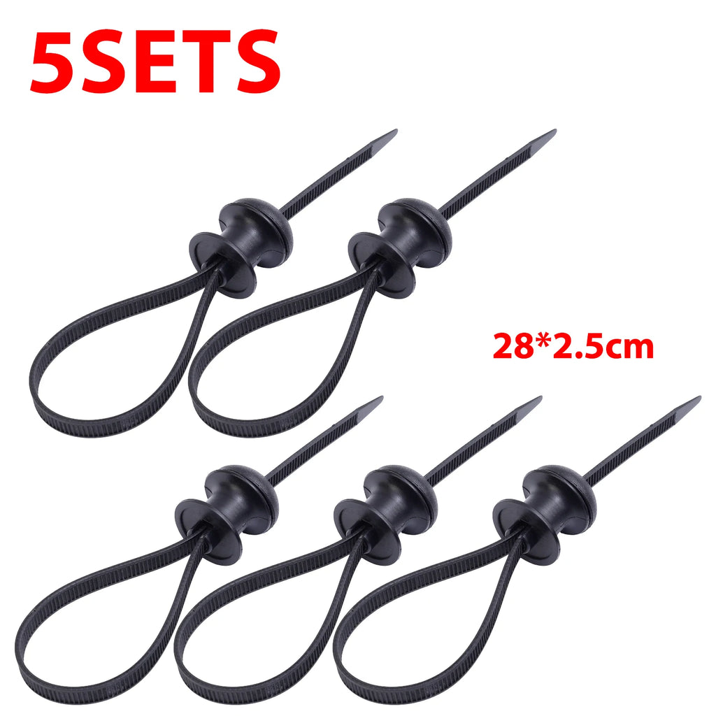 10/1pcs Black Nylon Car Motocycle Base Plate Cable Plastic Loop Tag Self-Locking Zip Ties Installation FIxed Seat Frame Clips