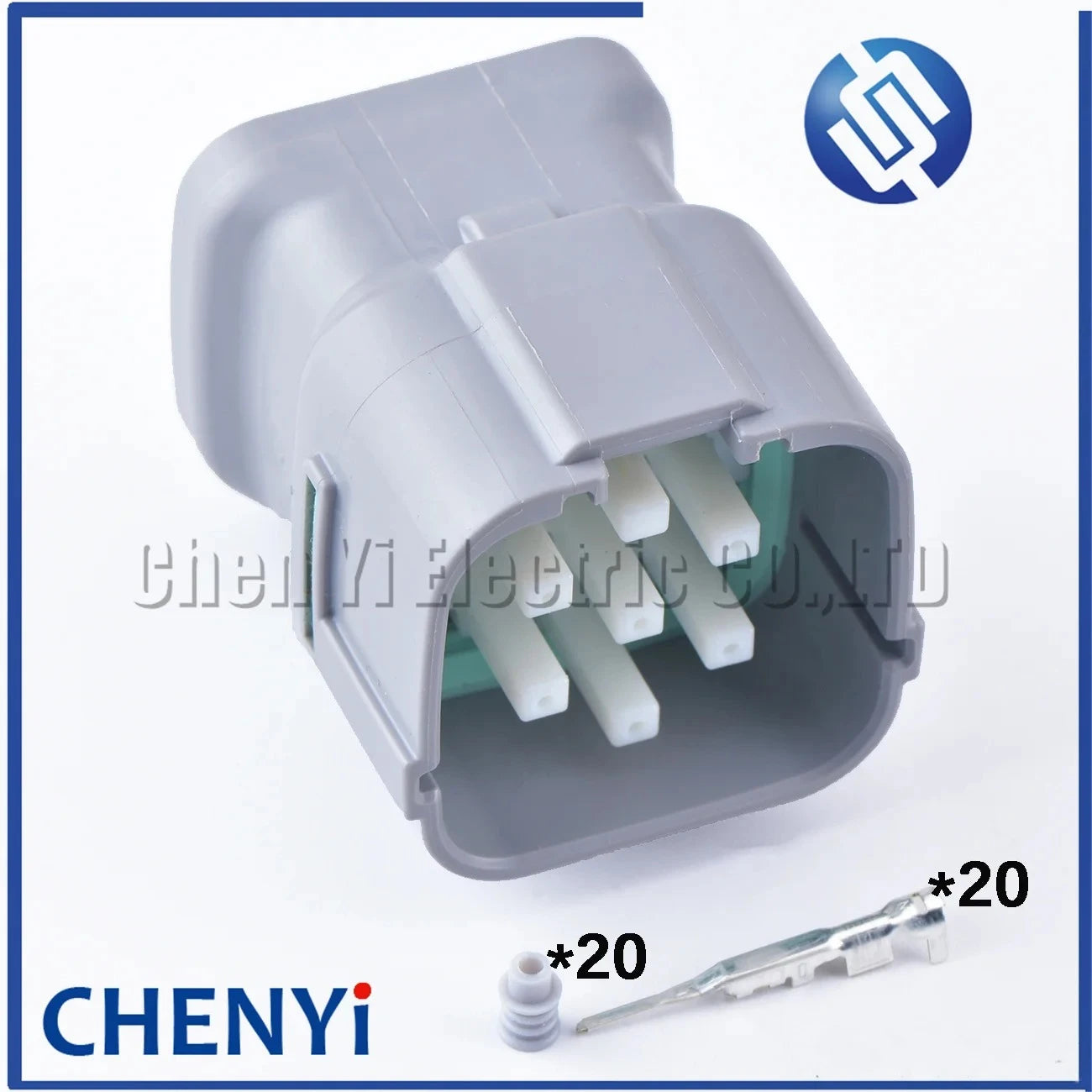20 Pin Auto waterproof Electrical Control Board Connector Excavator Hydraulic Pump Plug 6189-0714 6188-0494 For DL 040 Serie
