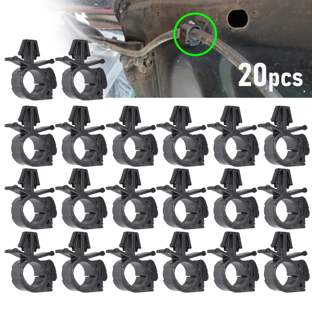 100pc Car Wiring Harness Fastener Route Fixed Retainer Clip Corrugated Pipe Tie Wrap Cable Clamp Oil Pipe Beam Line Hose Bracket
