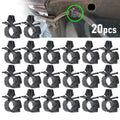 100pc Car Wiring Harness Fastener Route Fixed Retainer Clip Corrugated Pipe Tie Wrap Cable Clamp Oil Pipe Beam Line Hose Bracket