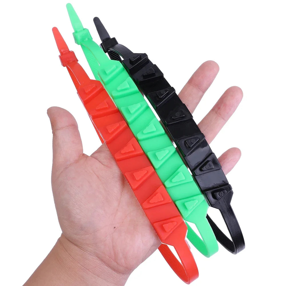 20/1Pcs Motorcycle Snow Chains Reusable Motorbike Tire Anti Slip Tie Winter Emergency Safety Belt Tyre Chain Moto Accessories