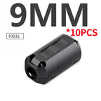 10PCS Snap Magnetic Ring Ferrite Filter For Cable Shield Removable EMC Inner Diameter 3.5MM 5/7/9/11/13/15MM Degaussing Filter