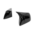 Carbon Fiber Gloss Black Finished Replacement Shell Rearview Mirror Covers Fit For Tesla Model 3 Y Door Side Mirror Caps amabili