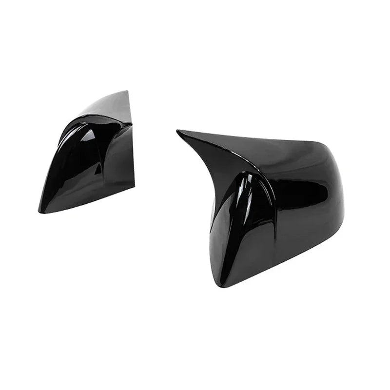 Carbon Fiber Gloss Black Finished Replacement Shell Rearview Mirror Covers Fit For Tesla Model 3 Y Door Side Mirror Caps amabili