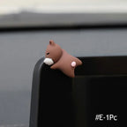 Car Ornaments Mini Sleeping Cute Animals Resin Bear Rabbit Sheep Turtle Resin Decoration Home Office Computer Decor Amagi