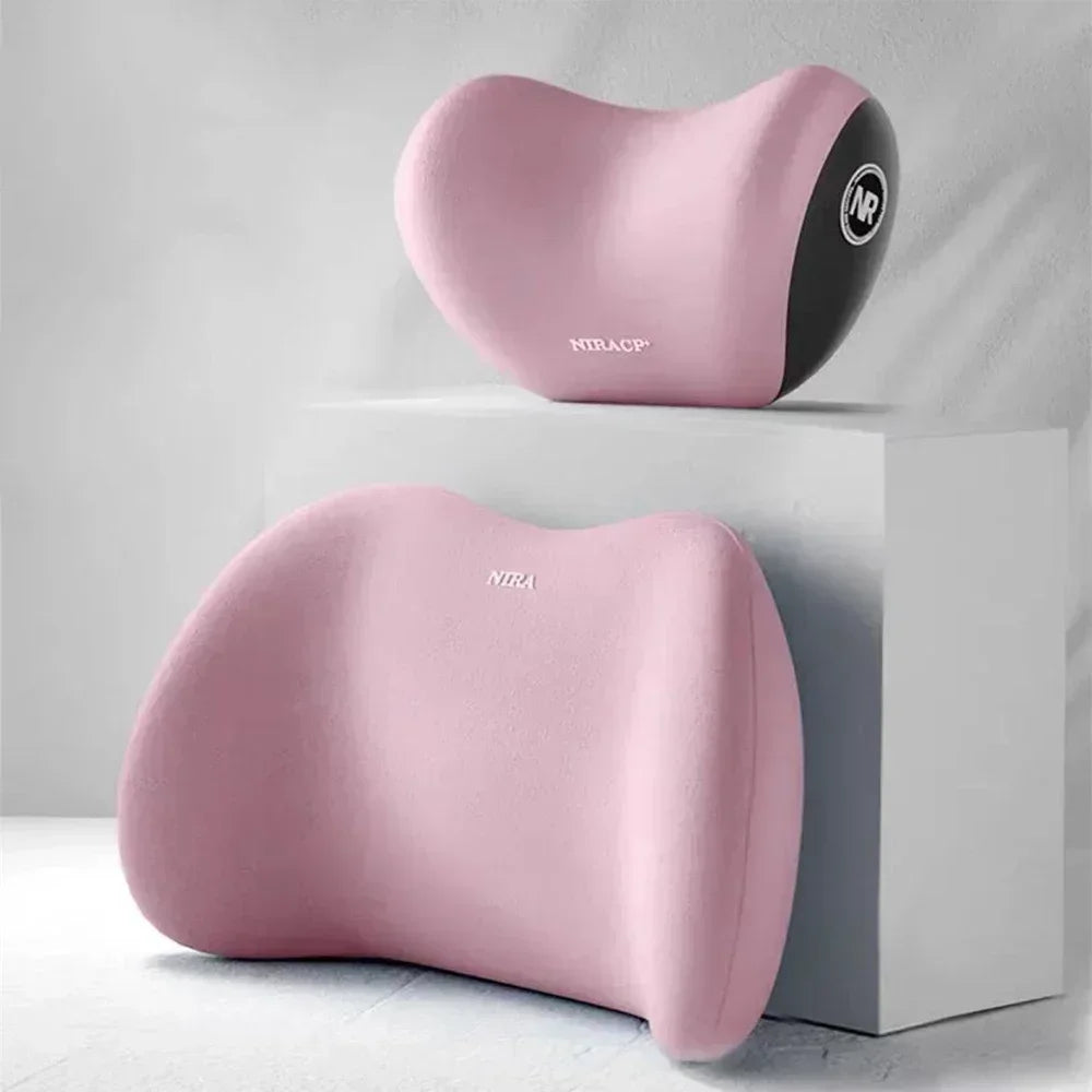 Ergonomic Car Seat Cushion : Memory Foam Headrest, Lumbar Support, And Shoulder Pillow for Enhanced Comfort And Safety Amagi