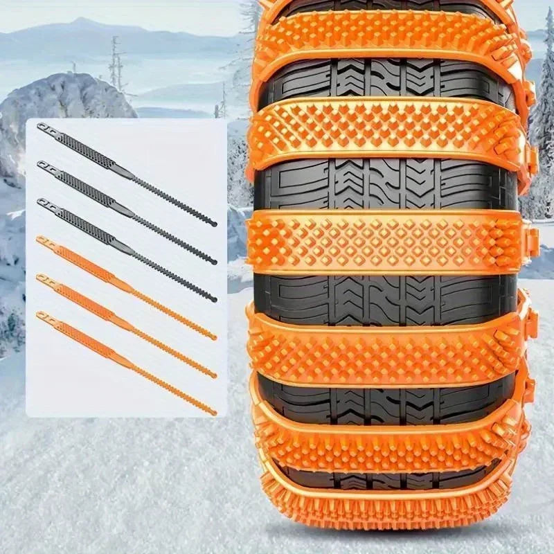 Snow Chain Widen Thicken Car Tire Crawler Type Plastic Anti-skid Chain Winter Wheel Tyre Anti-Slip Ties Emergency Tools Amagi