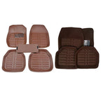 5pcs Premium Easy Clean Waterproof Auto Foot Pad Universal Waterproof PU Leather Durable Car Floor Mats Car Interior Amagi
