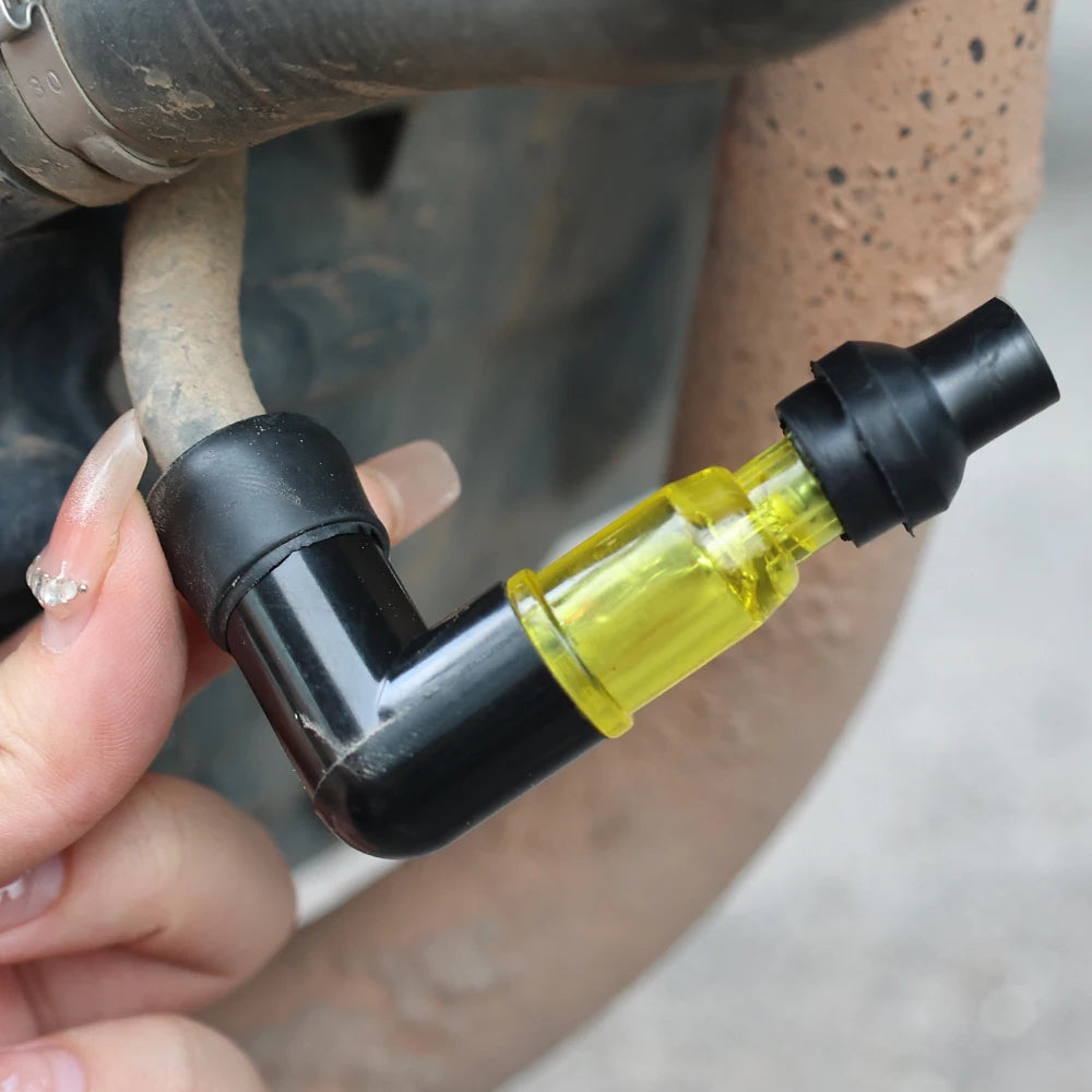 Motorcycle Ignition Spark Plug Cap Universal Flash Spark Plug High Pressure Cap Elbow Shaped Motorcycle Modification Accessories
