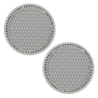 New Bling Rhinestone Cup Holder Drink Pad Interior Decoration Cute Anti-slip Round Durable Mat Coaster Heat Resi Car Accessories