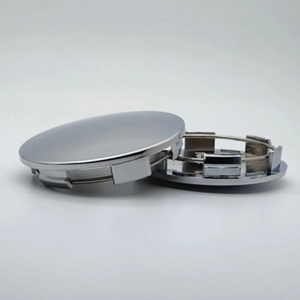 4pcs 70mm Car Black / Silver Universal Car Wheel Hub Center Cap Cover Wheel Hub Center Badges Fit For RM Rims Type